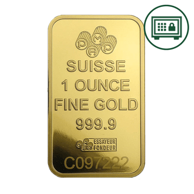 A picture of a Lingot d’or de 1 oz, Fortuna de PAMP Suisse (avec certificat de titrage) - Stockage sécurisé